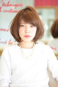 大人可愛いクールフェミニンボブ＊